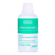 Água Boricada Farmax 3% 100mL