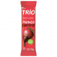 Barra de Cereais Morango com Chocolate Trio