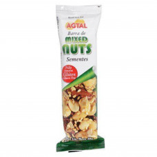 Barra De Mixed Nuts Sementes 30g Agtal