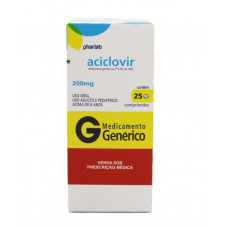 Aciclovir 200mg 25 Comprimidos