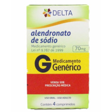 Alendronato de Sódio 70mg  - Delta com 4 Comprimidos