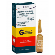 Algestona Acetonida + Enantato Estradiol Injeção 150+10mg/ml - Cifarma 1ml