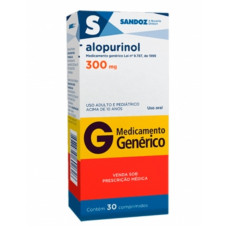 Alopurinol 300mg Com 30 Comprimidos Sandoz