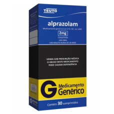 Alprazolam 2mg com 30 Comprimidos Teuto