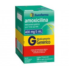 Amoxicilina 400mg 5mg 100ml Suspensão Eurofarma