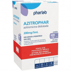 Azitrophar 600mg Frasco com Pó para Suspensão Oral + Seringa 5ml Pharlab