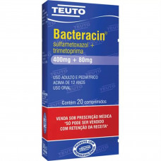 Bacteracin 400mg+80mg com 20 Comprimidos - Teuto